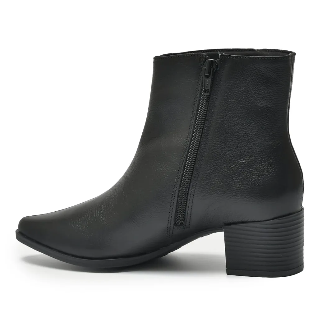 Via Marte Bota 231-007-01 Preto Couro -3-